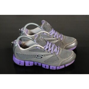 Womens SKECHERS Sport Athletic SNEAKERS~Gray/Lavender, Size 7.5 11635~CCPR